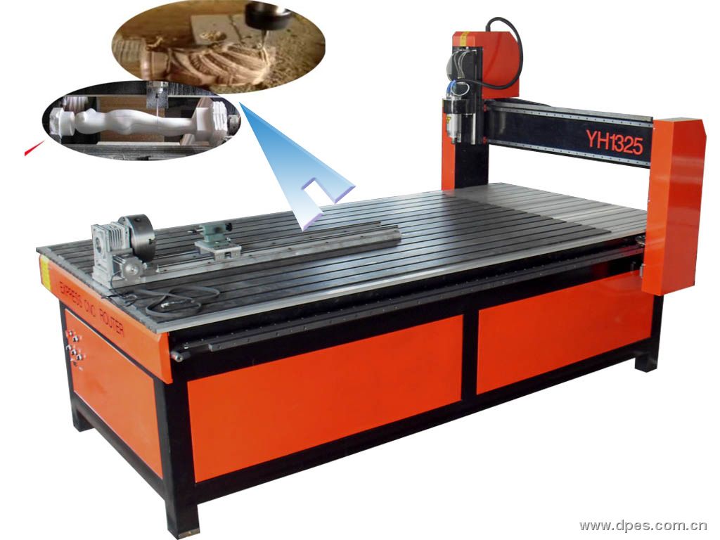 wood cnc engraving machine YH-1325 with rotary