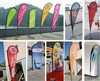 Tear drop knitted beach flag by Yoko