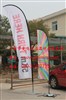 Unisign Hot selling cheap wholesale feather flags with pole