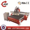 Fast pneumatic tool changing four heads wood cnc router JCUT-25S