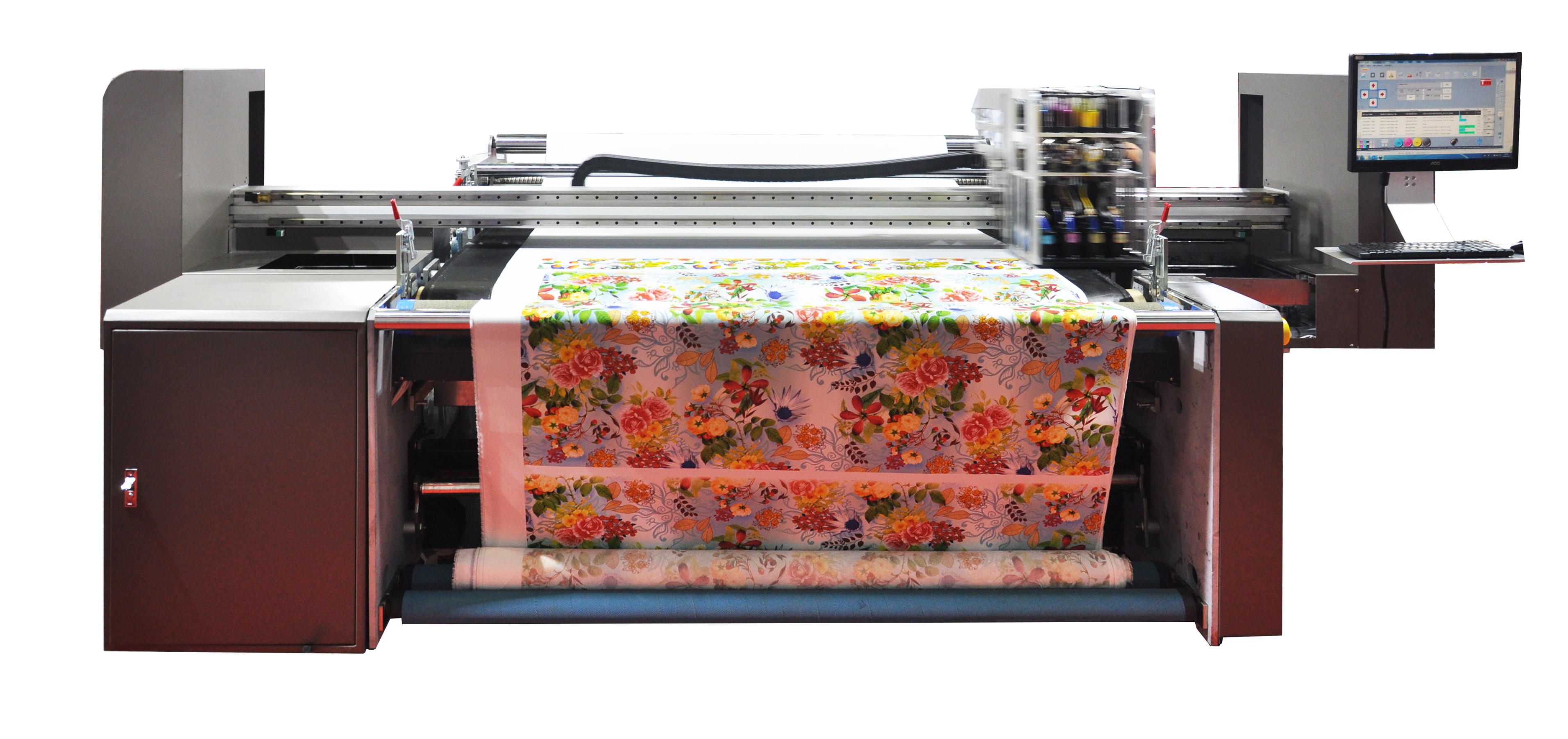 Wit-Color/Texcolor TC1804 Textile Printer Machine Adopts 4pcs StarFire ...